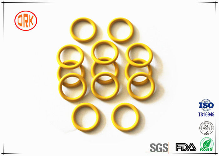 Résistance à hautes températures de silicone de joint imperméable jaune de joint circulaire pour électronique