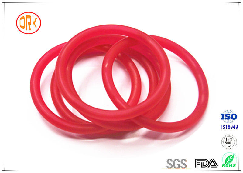 Forme vieillissante rouge de joint circulaire adaptée aux besoins du client par EPDM de résistance de résistance acide pour le produit chimique