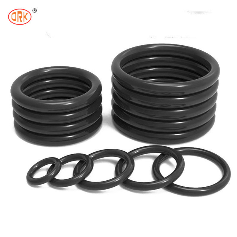 70 Shore Un joint en caoutchouc 13 mm anneau de silicone noir pour les exigences de compatibilité chimique