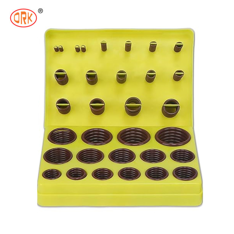 386PCS FKM 75A de haute durabilité, kit brun pour les joints de réparation de robinets automobiles