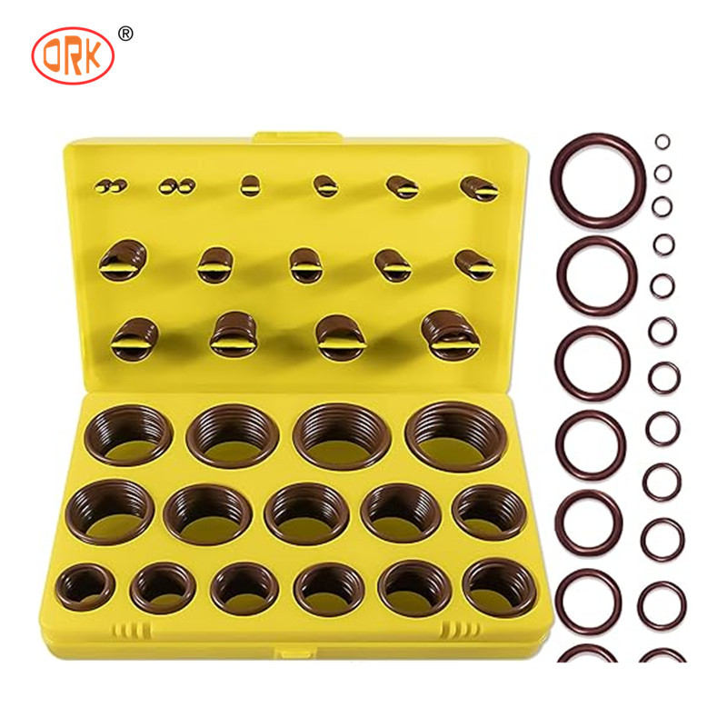 386PCS FKM 75A de haute durabilité, kit brun pour les joints de réparation de robinets automobiles