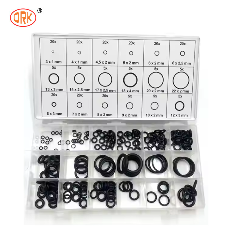 Kit de joints toriques en nitrile NBR, jeu de joints toriques en caoutchouc multi-matériaux, joints d'étanchéité étanches, convient pour l'entretien automobile, d'excavatrice et de pipeline